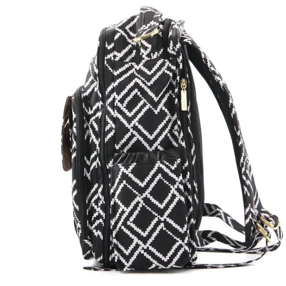 JUJUBE Be Right Back Diaper Bag Backpack - My Empress Black & White